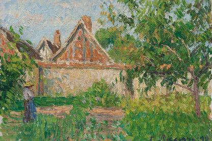 Tableau Coin du jardin à Éragny – Camille Pissarro - impression sur toile, format S