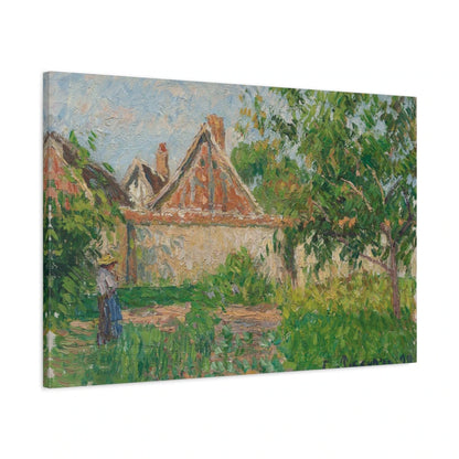 Tableau Coin du jardin à Éragny – Camille Pissarro - toile 3D avec bords imprimés - Art Virtuoso