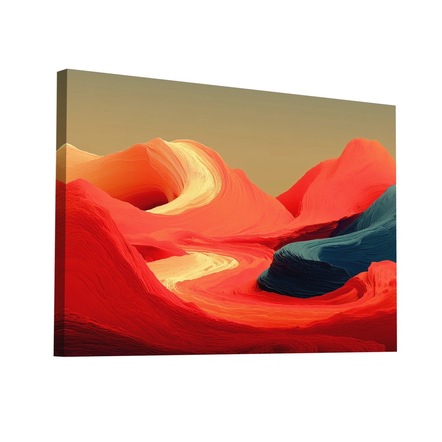 Product Hero 3D WebP Tableau Collines Toscanes Abstraites - Art Virtuoso