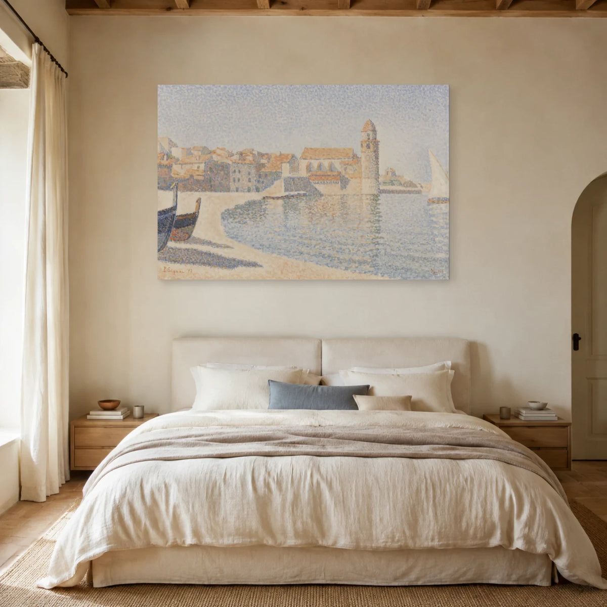 Tableau Collioure, le clocher – Paul Signac dans une chambre - Art Virtuoso
