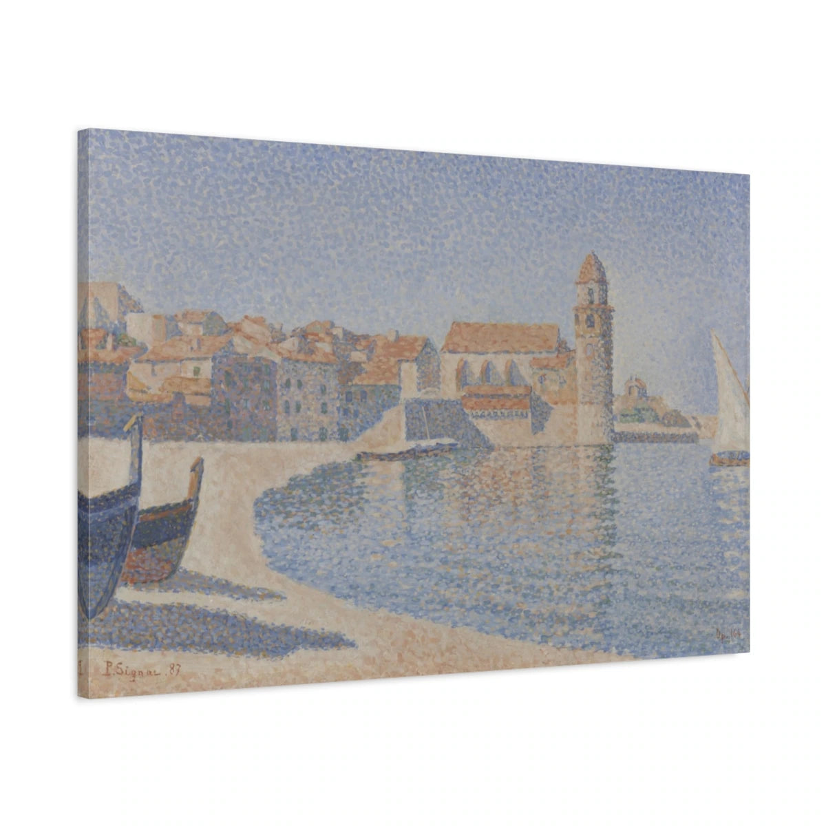Tableau Collioure, le clocher – Paul Signac - toile 3D avec bords imprimés - Art Virtuoso