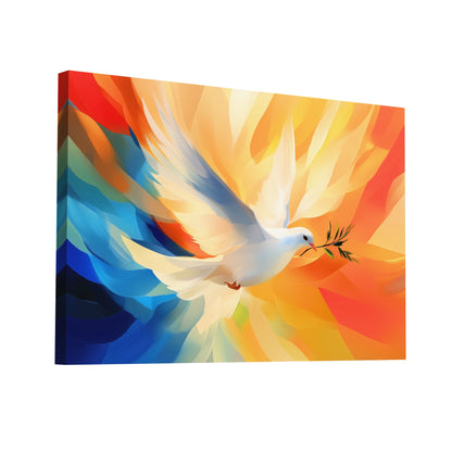 Product Hero 3D WebP Tableau Colombe de la Paix - Envol de l'Espérance - Art Virtuoso