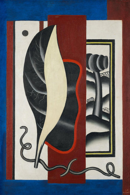 Nature morte végétale verticale de Fernand Léger, toile taille L