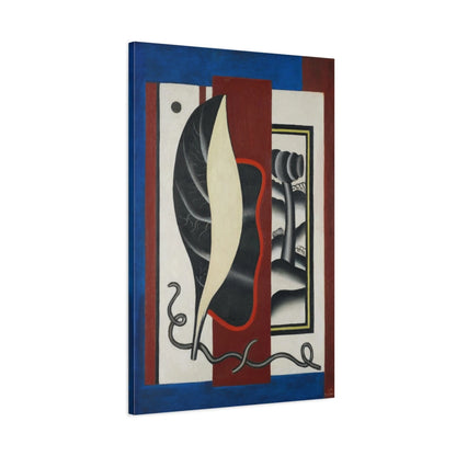 Tableau Composition à la feuille – Fernand Léger vue de profil, toile 3D avec bords imprimés