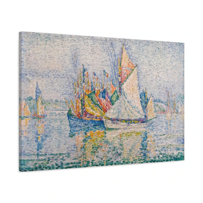 Tableau Concarneau, le port – Paul Signac - toile 3D avec bords imprimés - Art Virtuoso