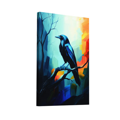 Product Hero 3D WebP Tableau Corbeau Mystique - Art Virtuoso