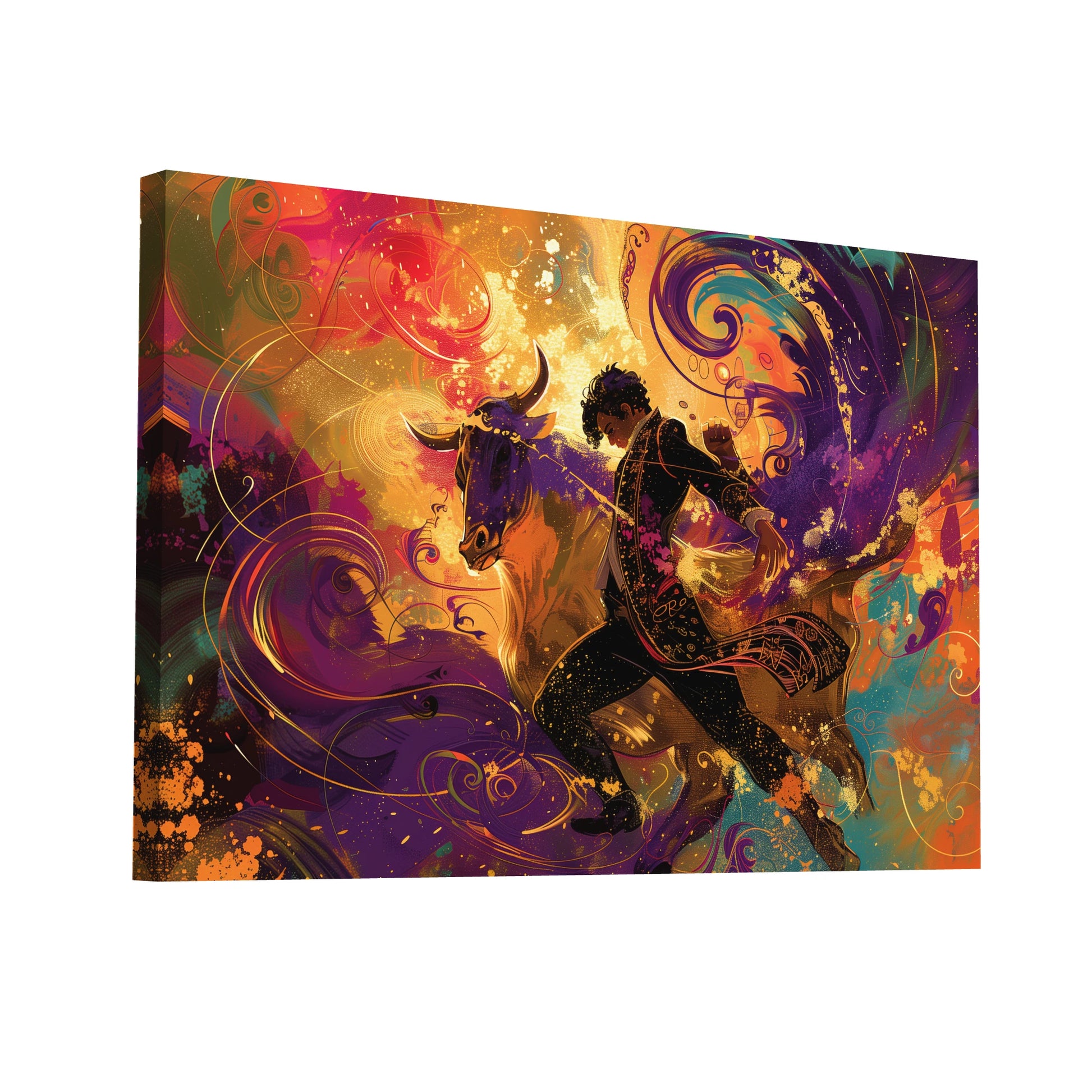 Product Hero 3D WebP Tableau Corrida Éclatante - Art Virtuoso