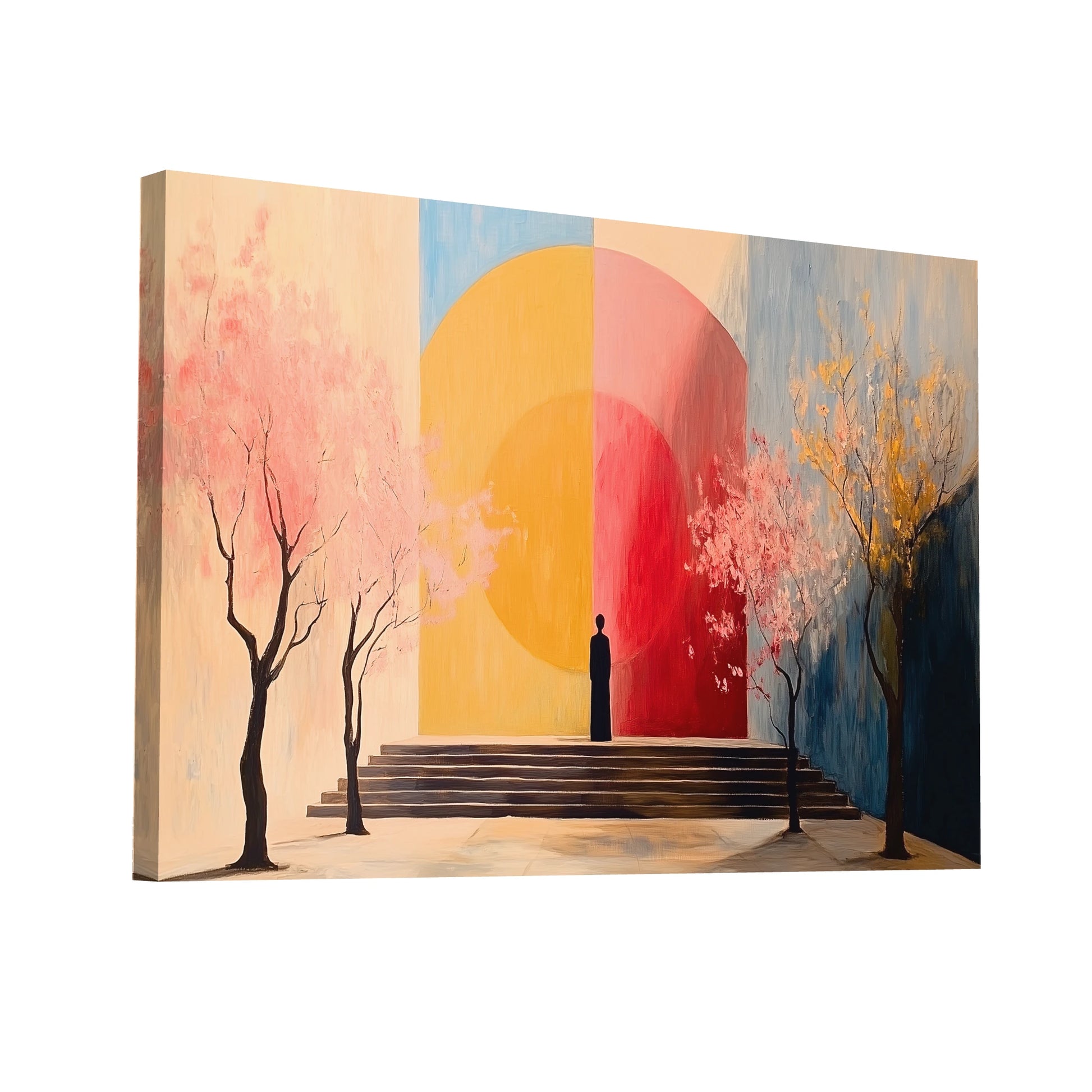 Product Hero 3D WebP Tableau Couleur Scandinave - Contemplation - Art Virtuoso