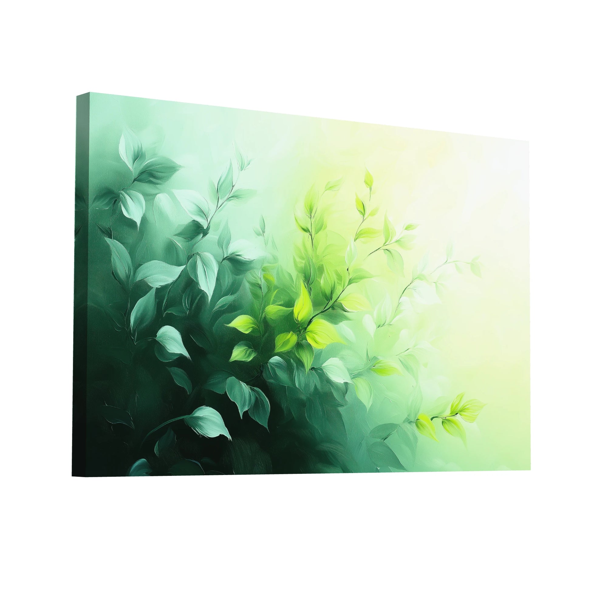 Product Hero 3D WebP Tableau Couleur Vert - Jardin Onirique - Art Virtuoso