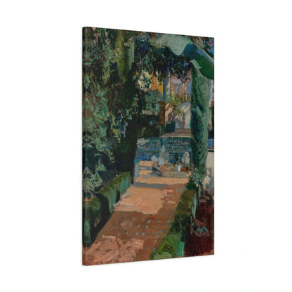 Tableau Cour des Danses à l’Alcázar de Sorolla - toile 3D avec bords imprimés - Art Virtuoso