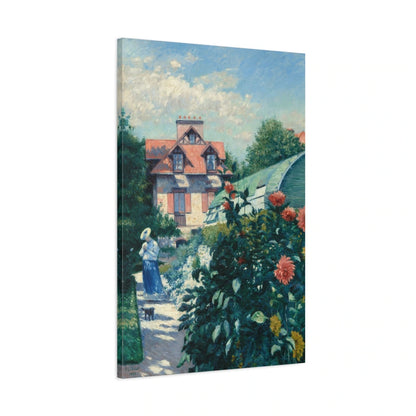 Tableau Dahlias de Caillebotte - toile 3D avec bords imprimés - Art Virtuoso