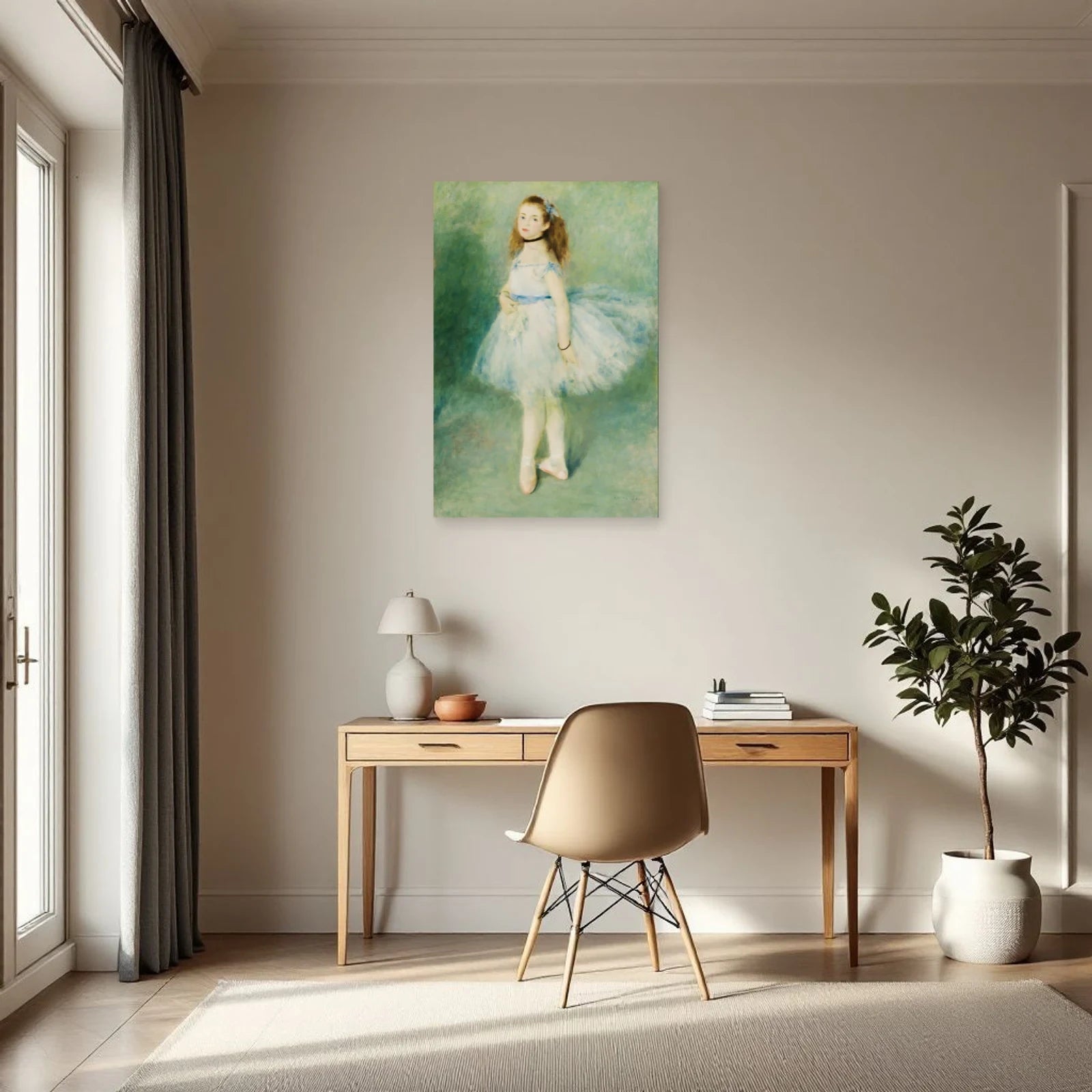Tableau La Danseuse – Pierre-Auguste Renoir dans un bureau - Art Virtuoso