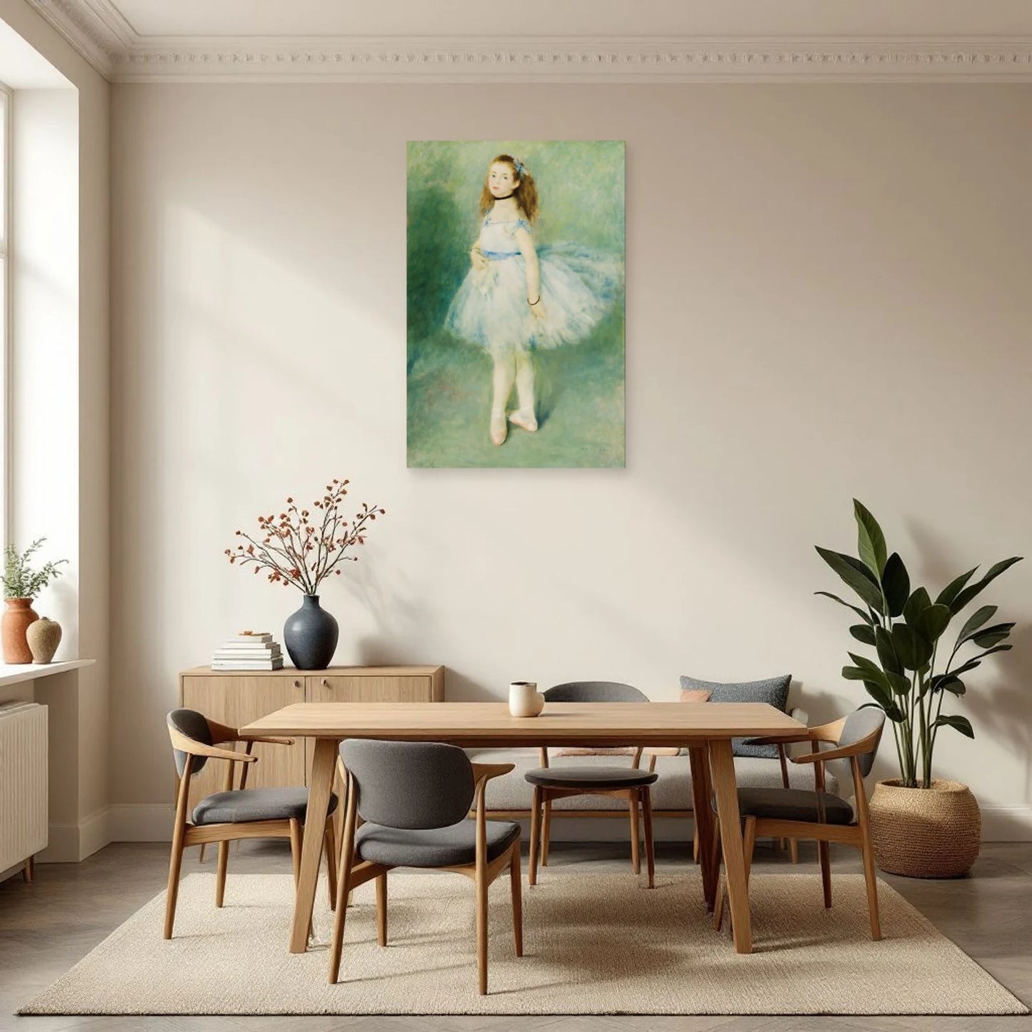 Tableau La Danseuse – Pierre-Auguste Renoir dans une salle à manger - Art Virtuoso