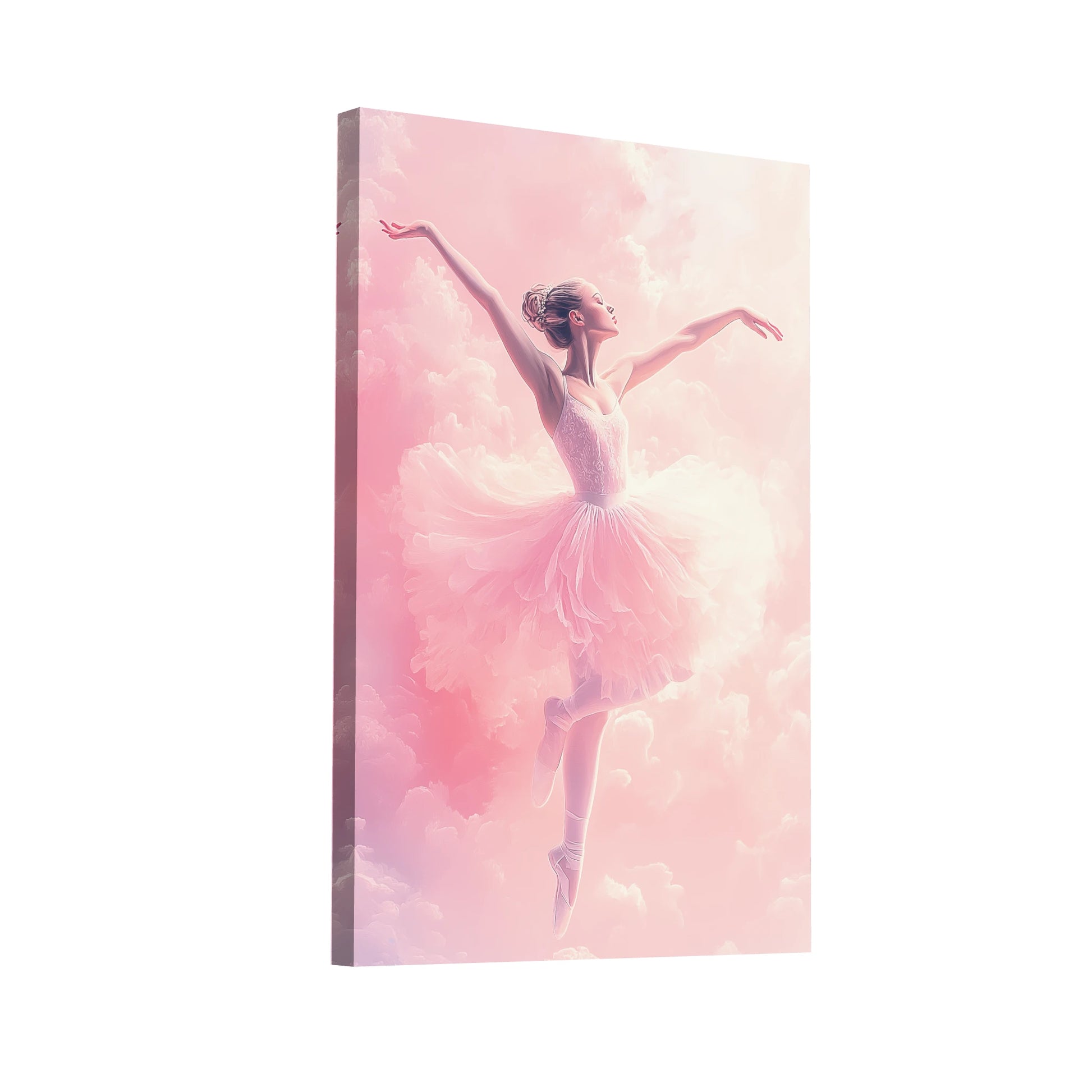 Product Hero 3D WebP Tableau Danseuse Rose - La Ballerine en Tutu - Art Virtuoso