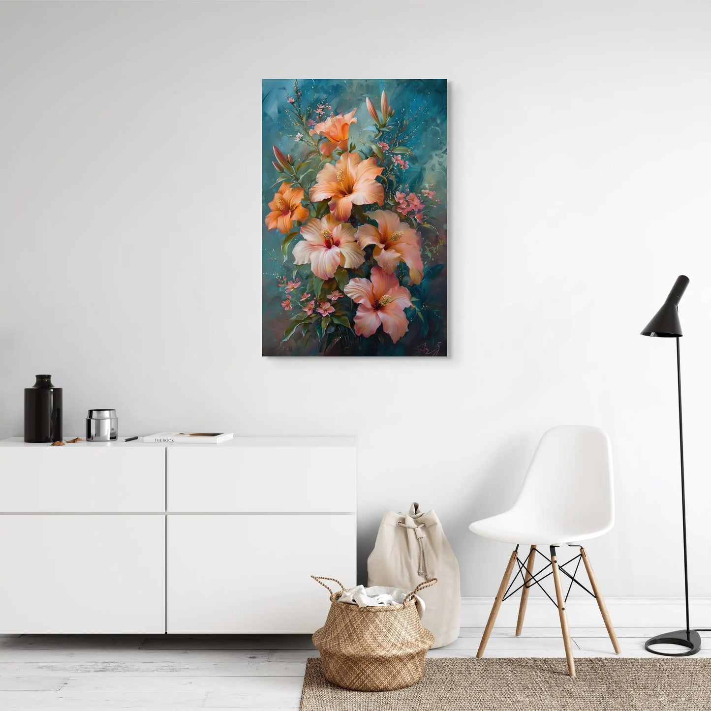 Tableau de Fleurs d' Hibiscus  Art Virtuoso   