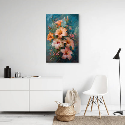 Tableau de Fleurs d' Hibiscus  Art Virtuoso   