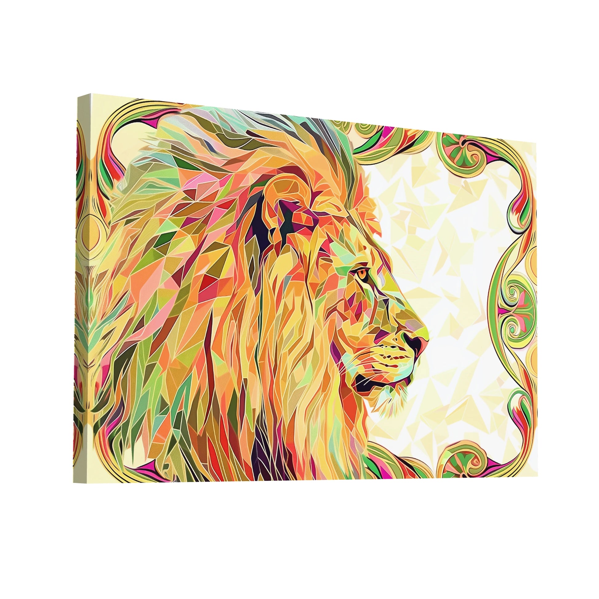 Product Hero 3D WebP Tableau Déco Lion - Sa majesté - Art Virtuoso