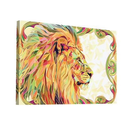 Product Hero 3D WebP Tableau Déco Lion - Sa majesté - Art Virtuoso