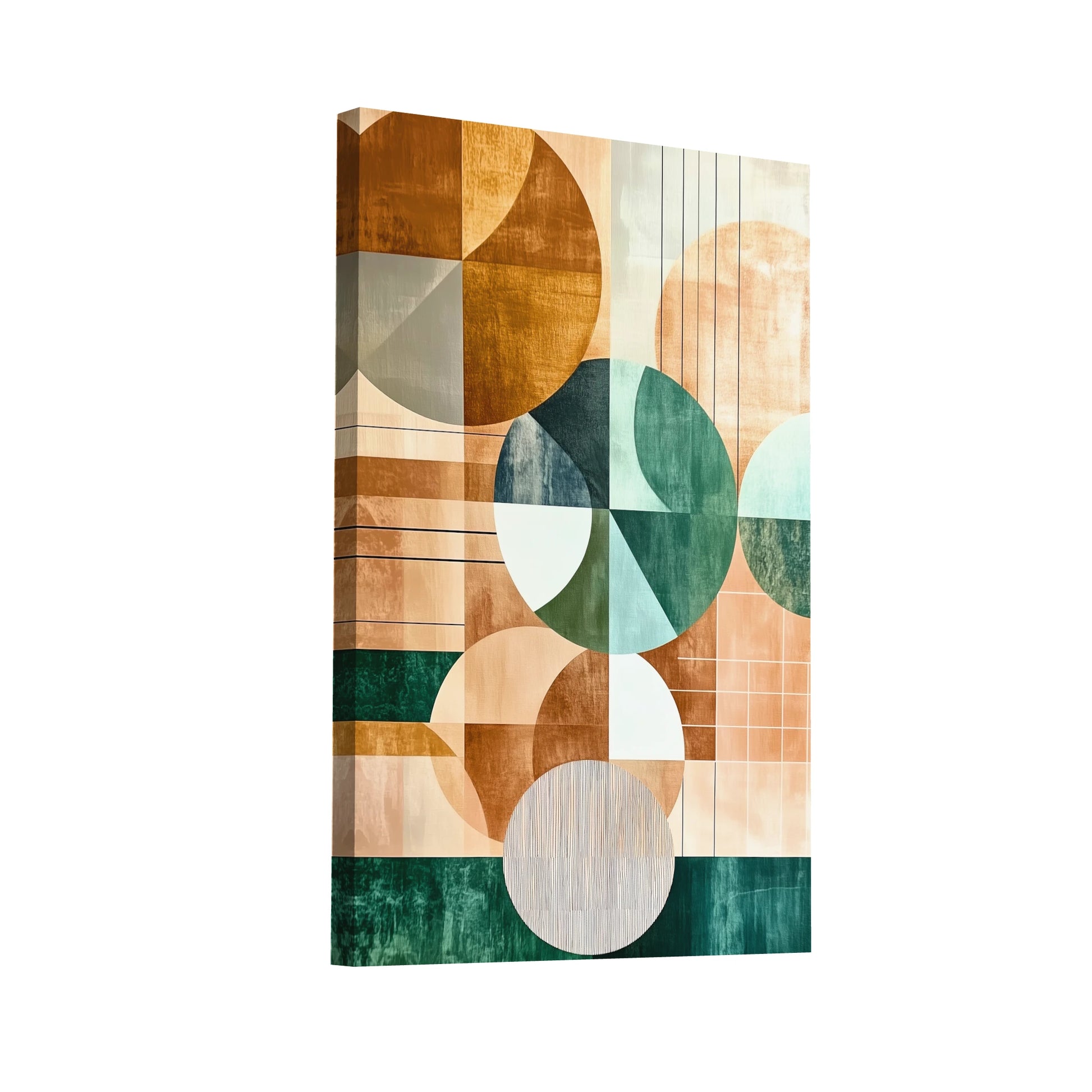 Product Hero 3D WebP Tableau Déco Maison Scandinave - Circles - Art Virtuoso