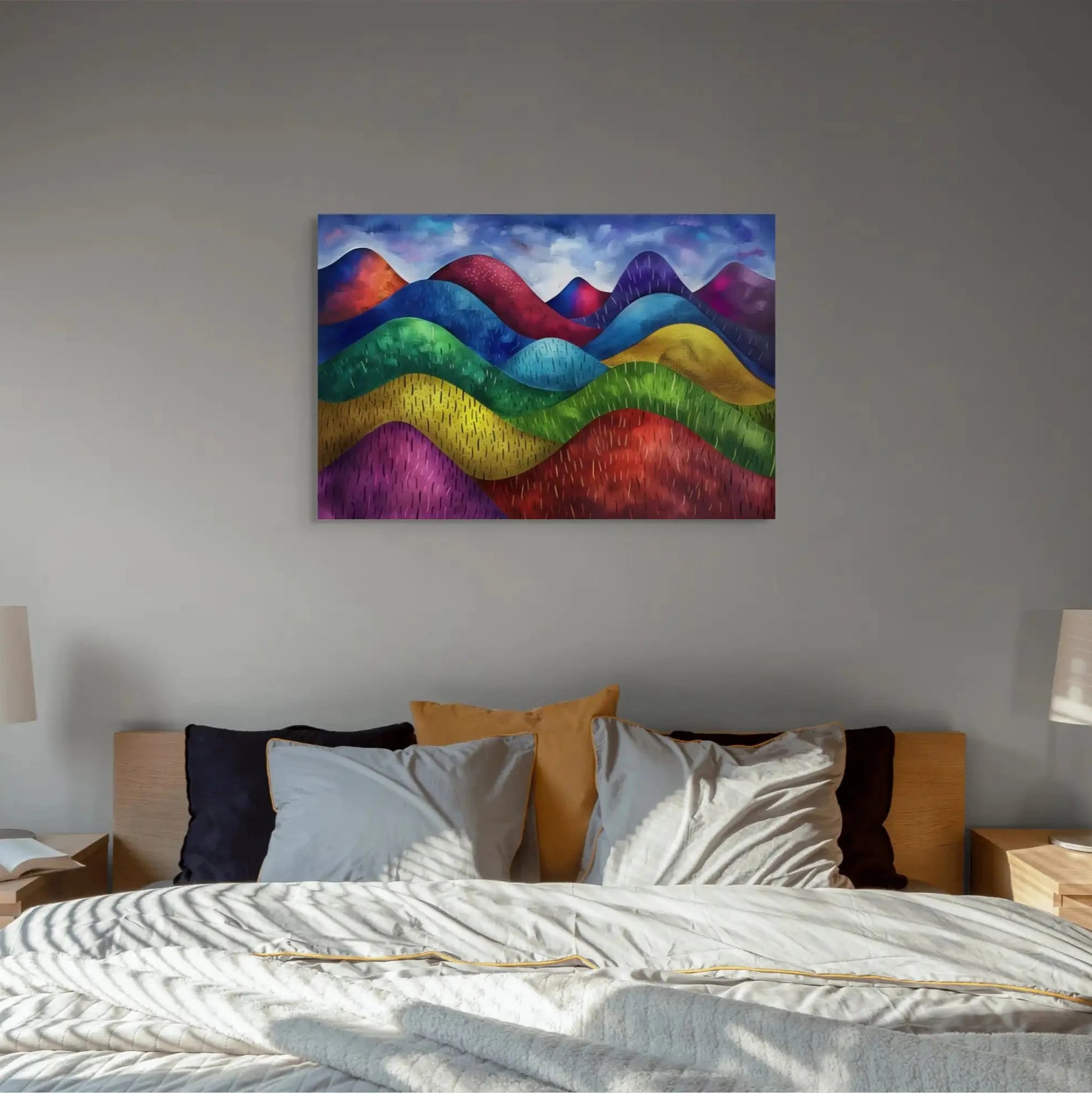 Tableau Déco - Montagne Colorée Affiches, reproductions et œuvres graphiques Art Virtuoso