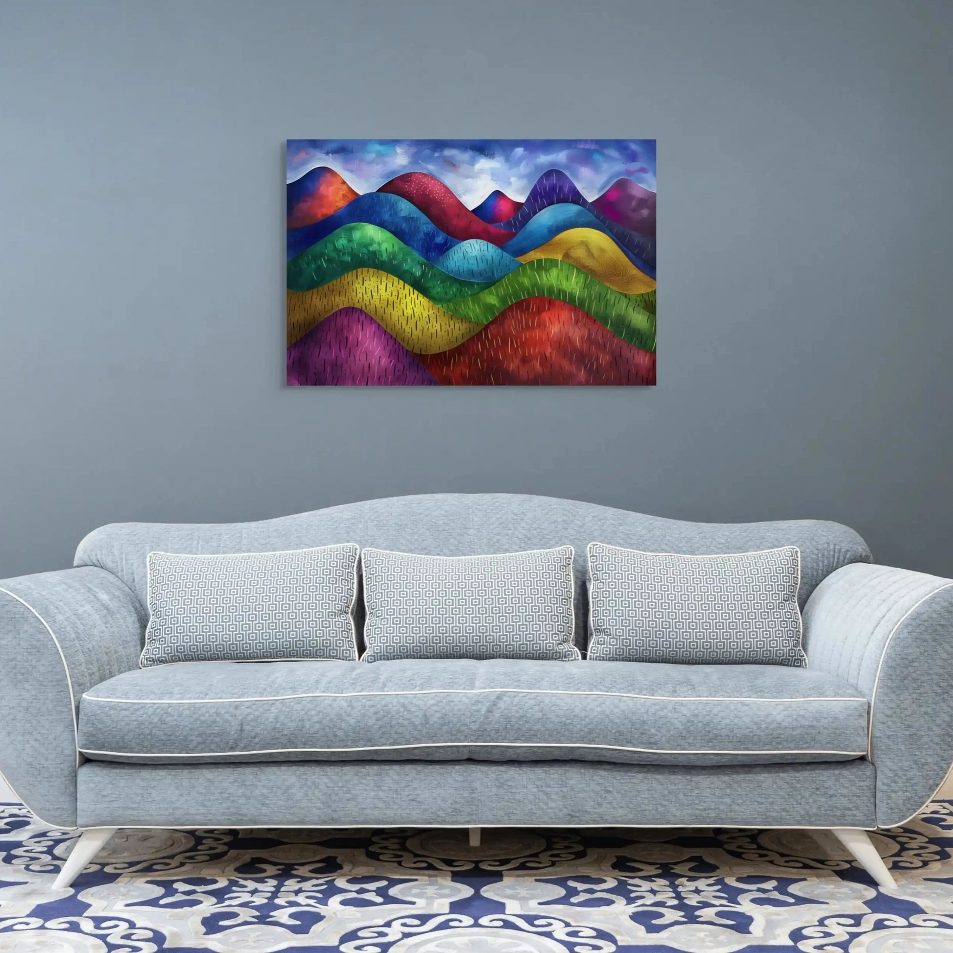 Tableau Déco - Montagne Colorée Affiches, reproductions et œuvres graphiques Art Virtuoso
