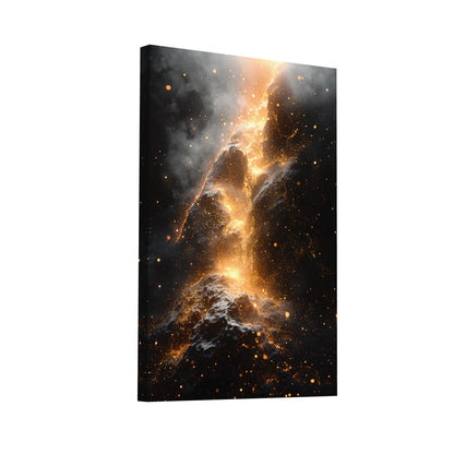 Product Hero 3D WebP Tableau Déco Or - Nébuleux - Art Virtuoso