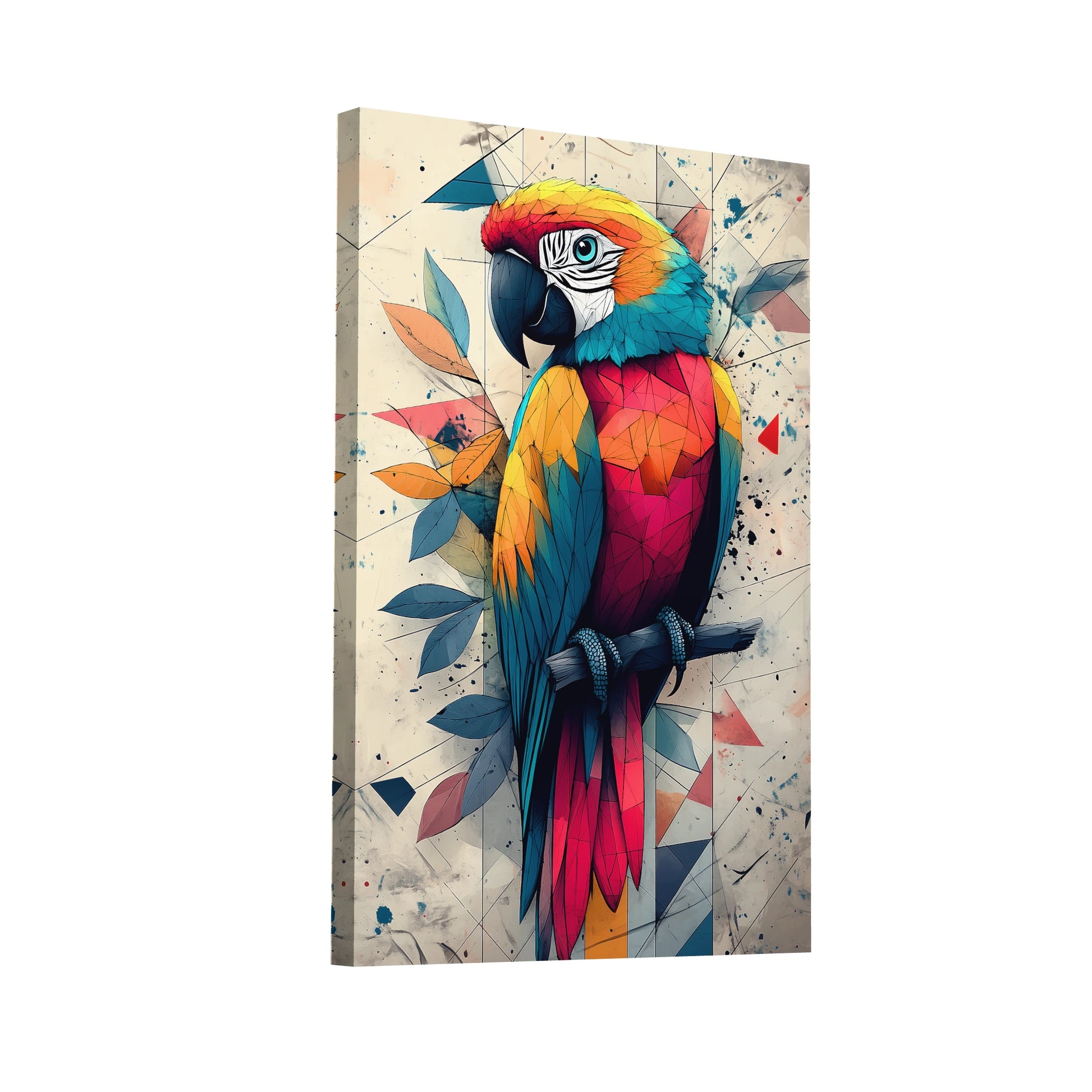 Product Hero 3D WebP Tableau Déco Perroquet Original - Art Virtuoso
