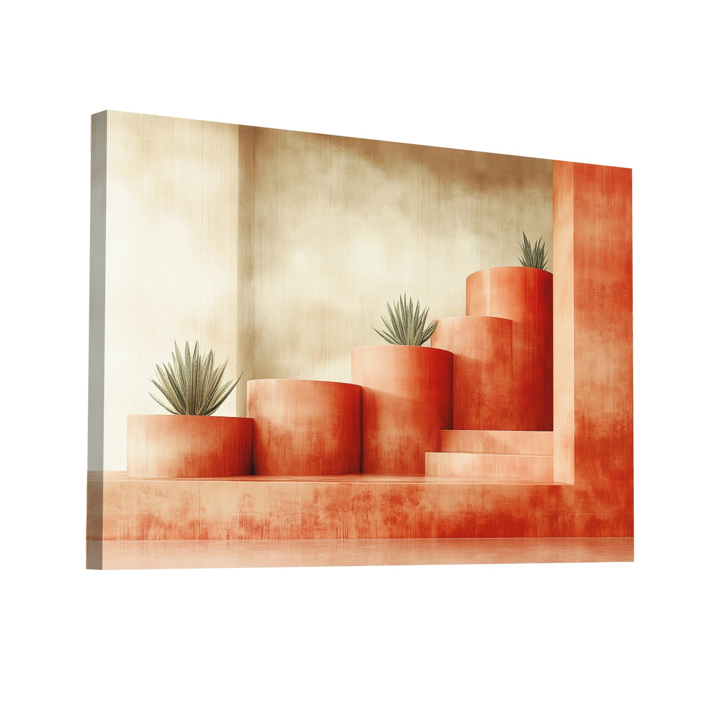 Product Hero 3D WebP Tableau Déco Terracotta - Art Virtuoso