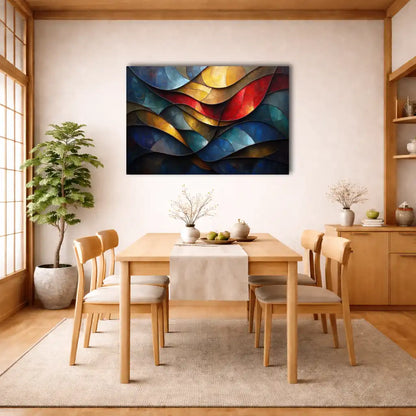 Dekoratives Wohnzimmer Wandbild: Art Deco