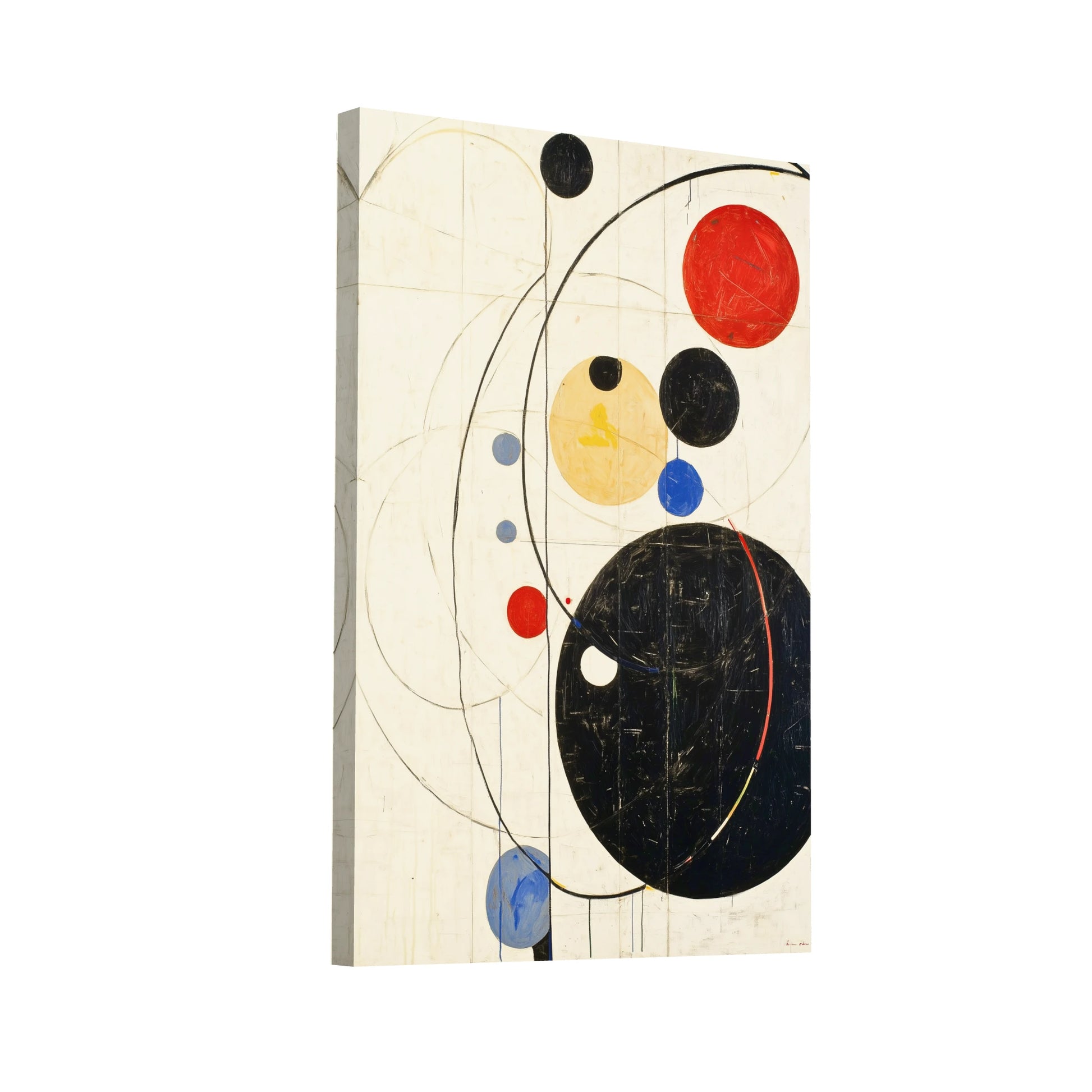 Product Hero 3D WebP Tableau Décoration Chambre Scandinave - Orbites - Art Virtuoso