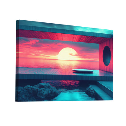 Product Hero 3D WebP Tableau Décoration Intérieure - L'Étreinte du Crépuscule - Art Virtuoso