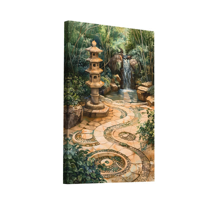 Product Hero 3D WebP Tableau Décoration Zen - Jardin Relaxant - Art Virtuoso