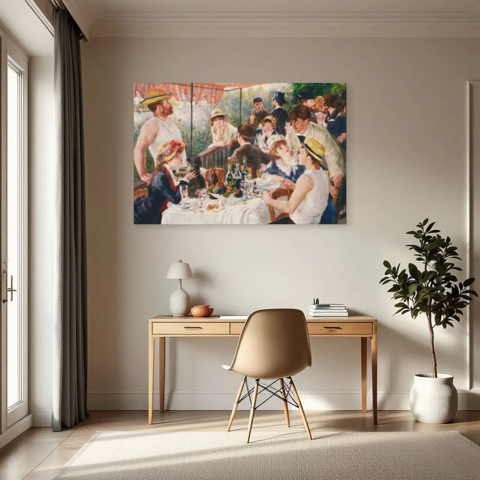 Tableau Le Déjeuner des canotiers – Pierre-Auguste Renoir dans un bureau - Art Virtuoso