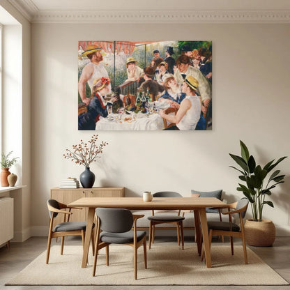 Tableau Le Déjeuner des canotiers – Pierre-Auguste Renoir dans une salle à manger - Art Virtuoso