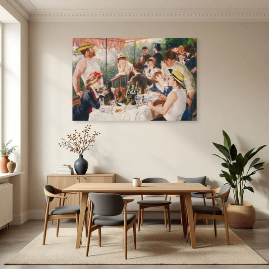 Tableau Le Déjeuner des canotiers – Pierre-Auguste Renoir dans une salle à manger - Art Virtuoso