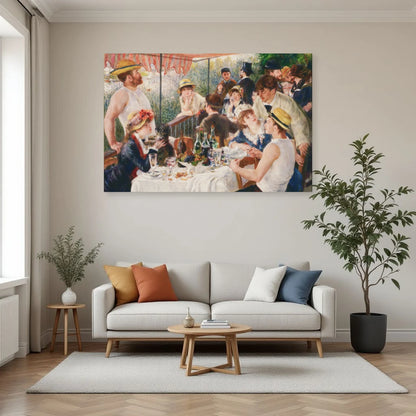 Tableau Le Déjeuner des canotiers – Pierre-Auguste Renoir dans un salon - Art Virtuoso