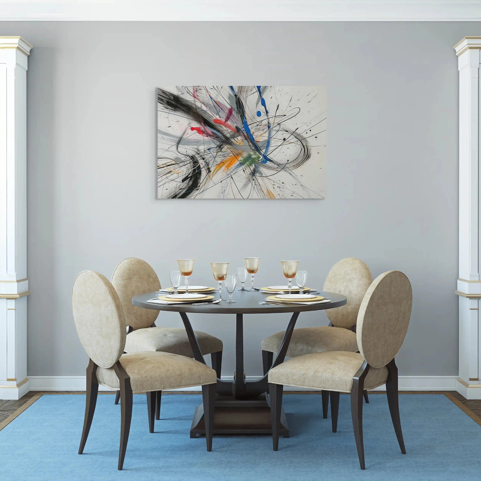 Tableau Design - Couloir Contemporain Affiches, reproductions et œuvres graphiques Art Virtuoso