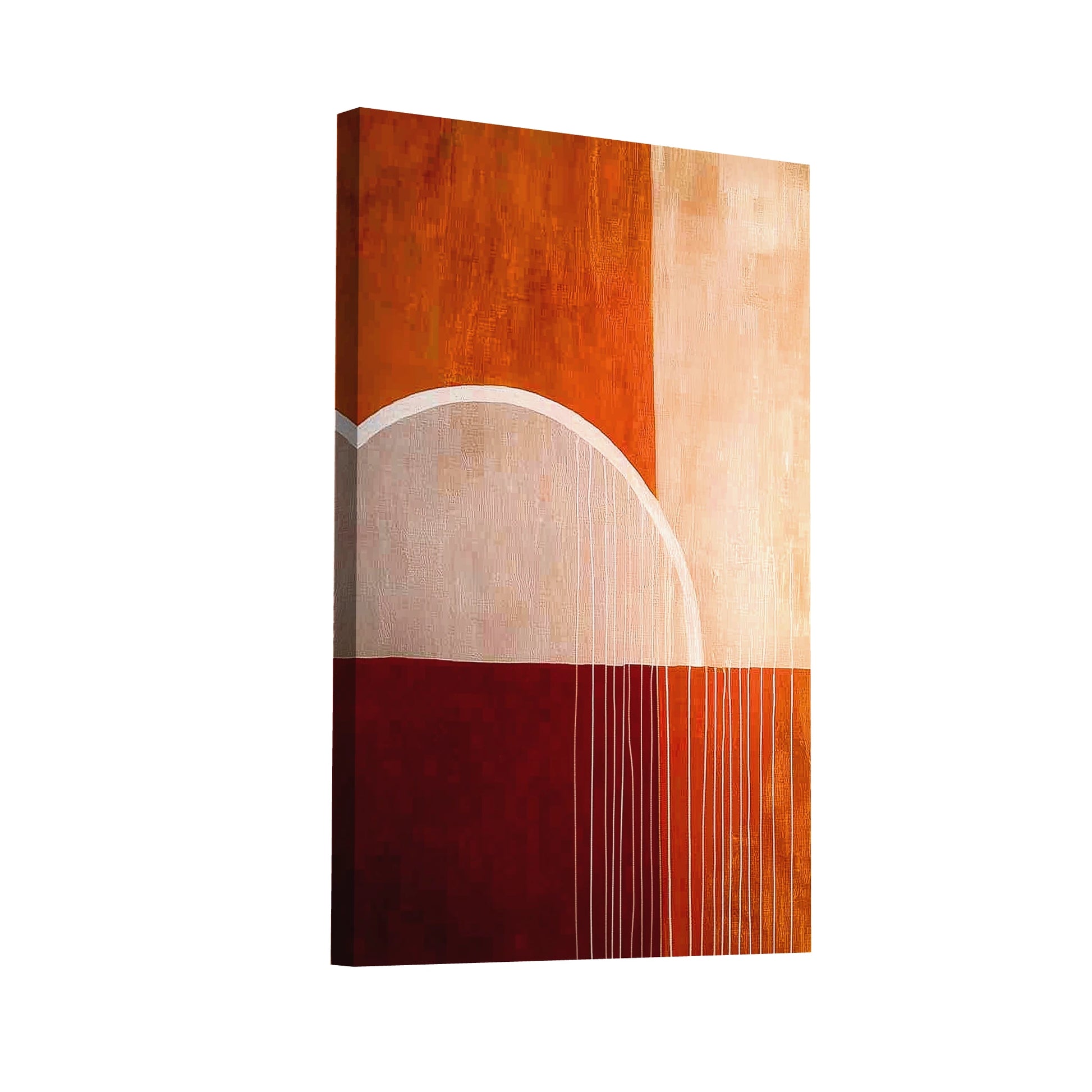 Product Hero 3D WebP Tableau Design Terracotta - En Abstraction - Art Virtuoso