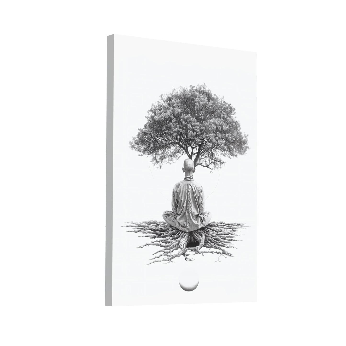 Product Hero 3D WebP Tableau Dessin Zen Spirituel - Art Virtuoso