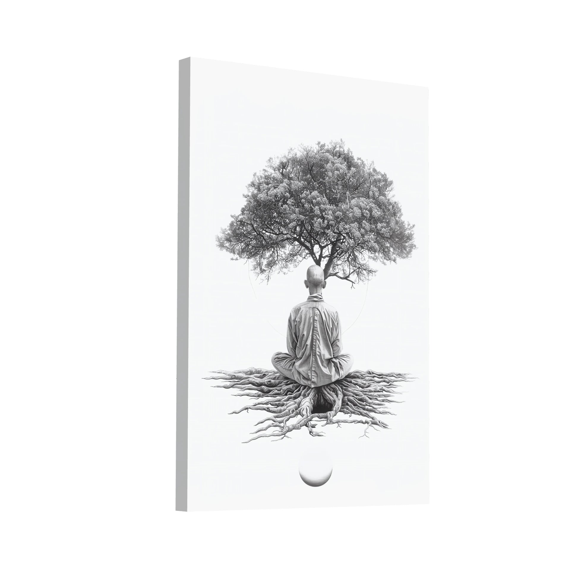 Product Hero 3D WebP Tableau Dessin Zen Spirituel - Art Virtuoso