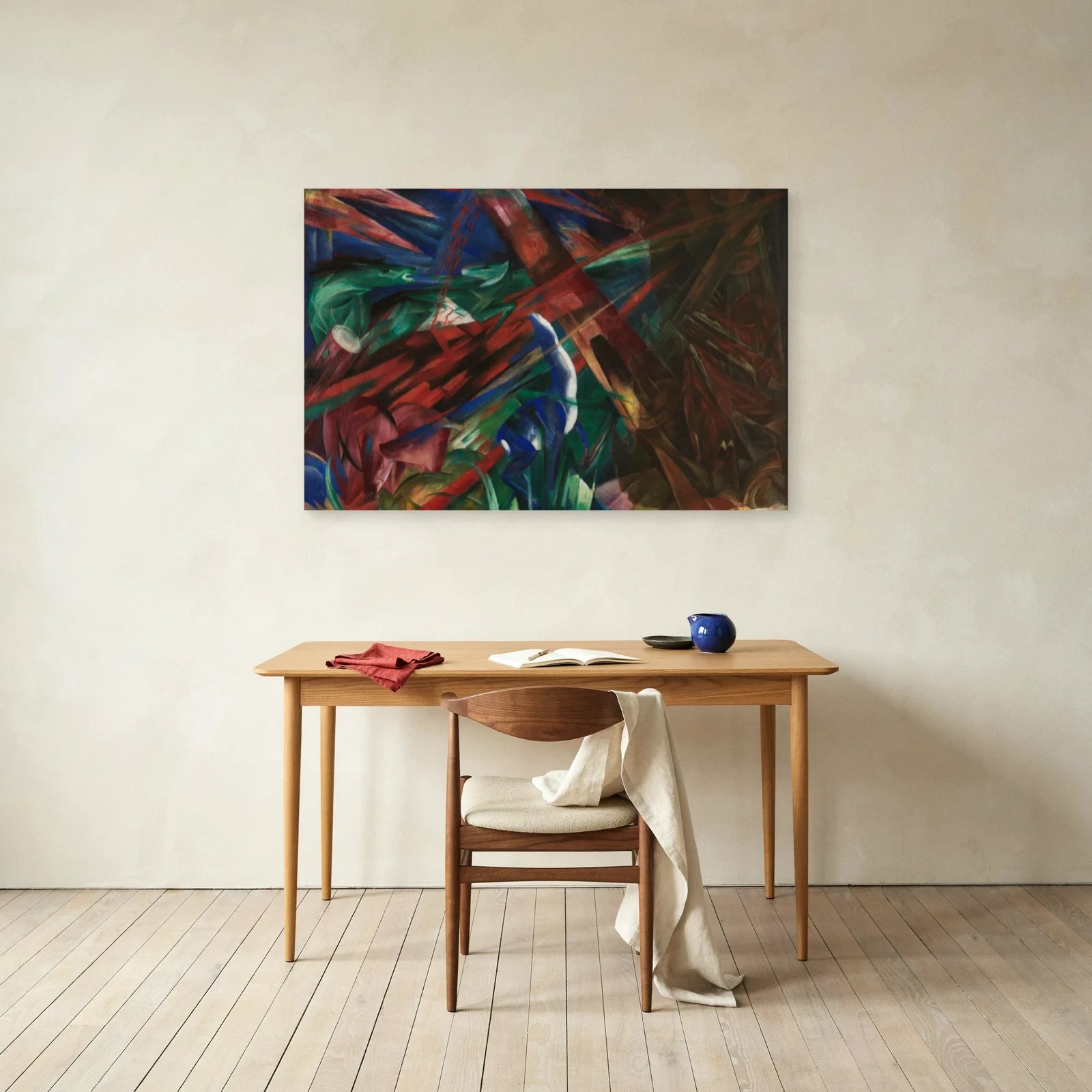 Tableau Destins d’animaux – Franz Marc dans un bureau - Art Virtuoso