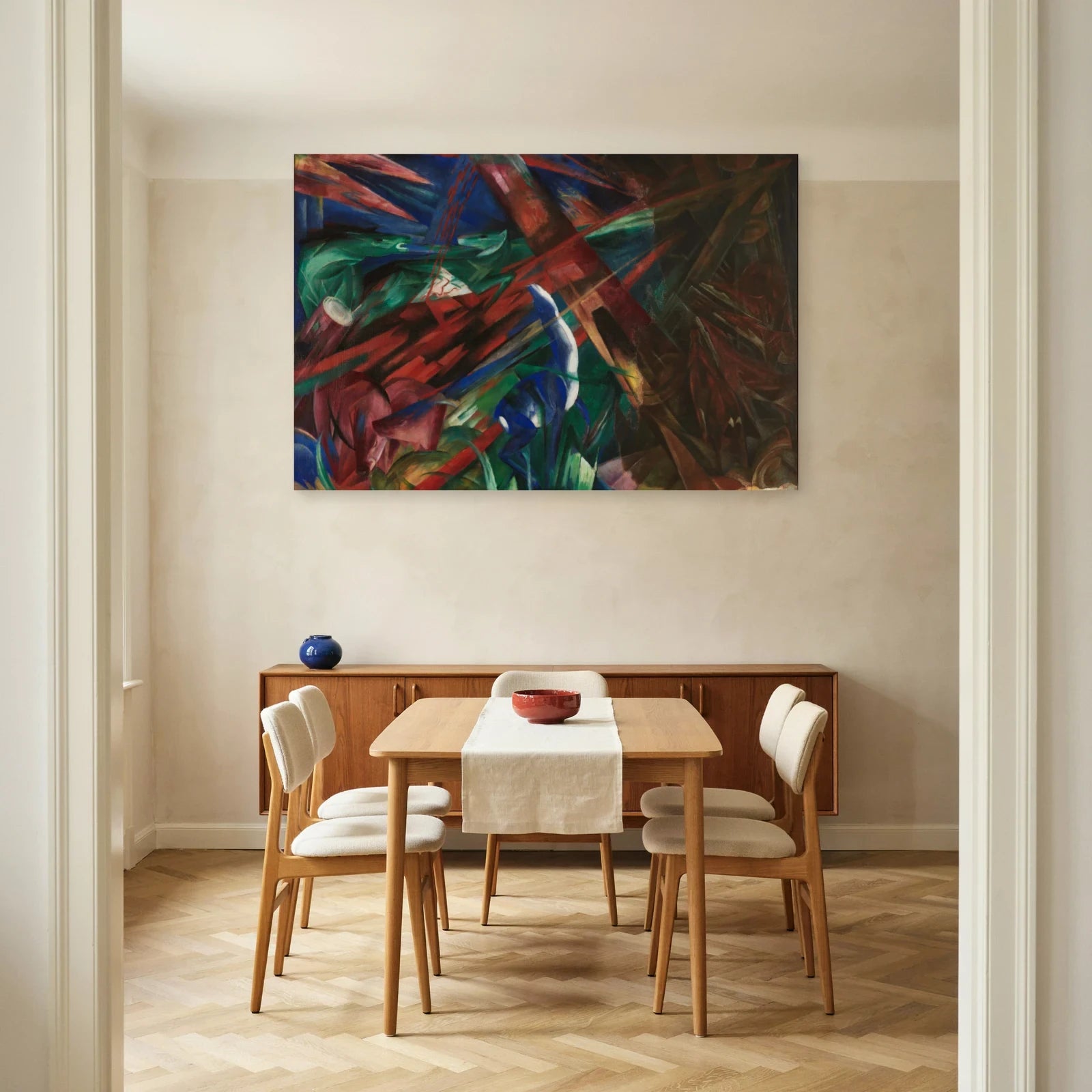 Tableau Destins d’animaux – Franz Marc dans une salle à manger - Art Virtuoso
