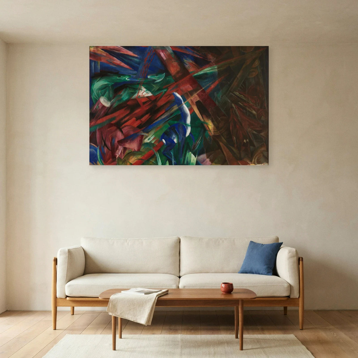 Tableau Destins d’animaux – Franz Marc dans un salon - Art Virtuoso