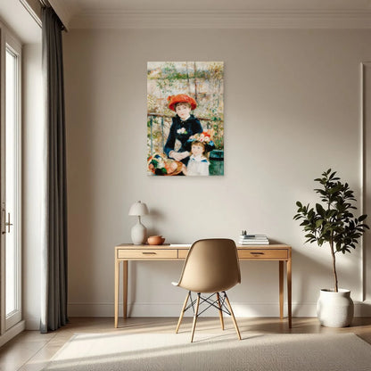Tableau Les Deux Sœurs (Sur la terrasse) – Pierre-Auguste Renoir dans un bureau - Art Virtuoso