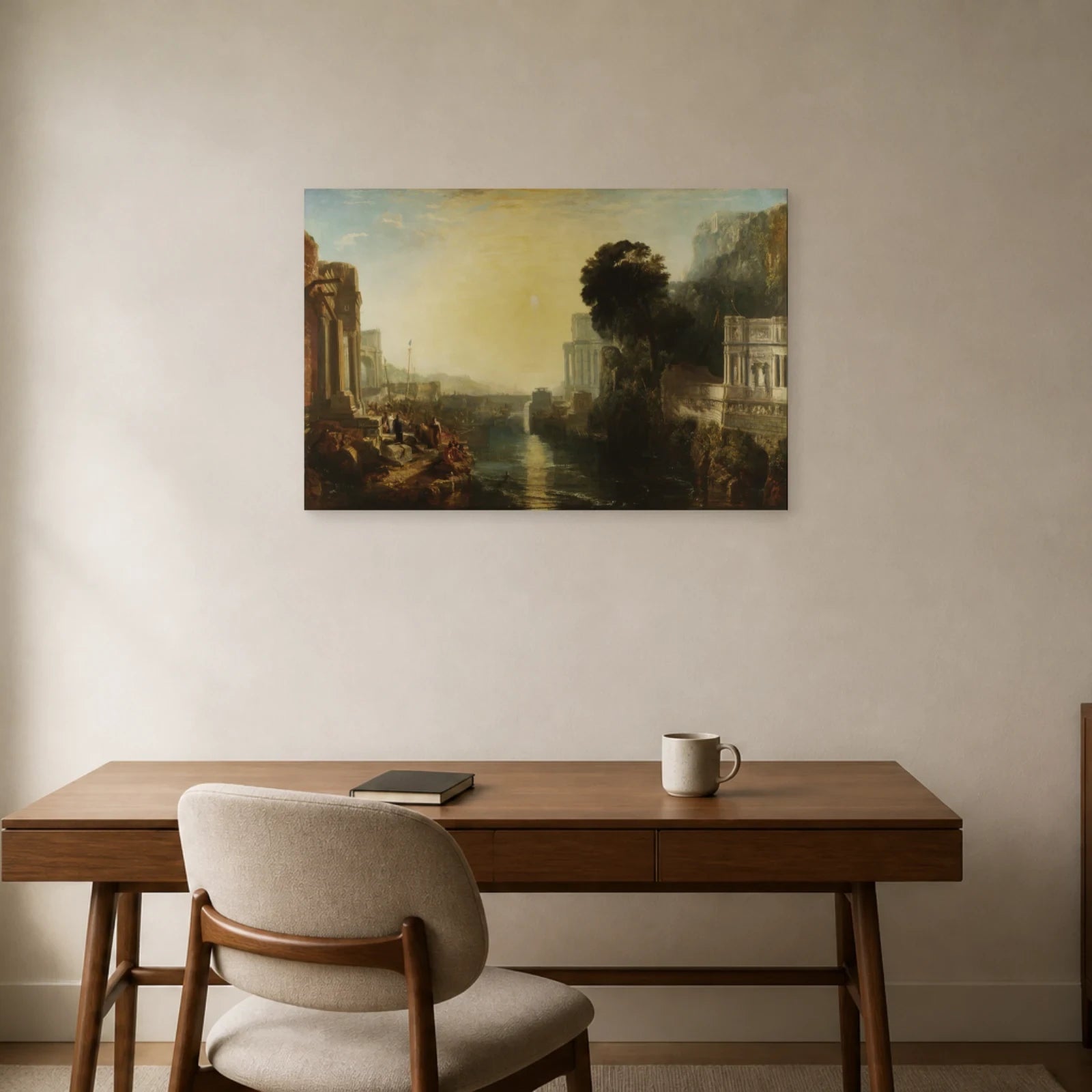 Tableau Didon construisant Carthage – William Turner dans un bureau - Art Virtuoso