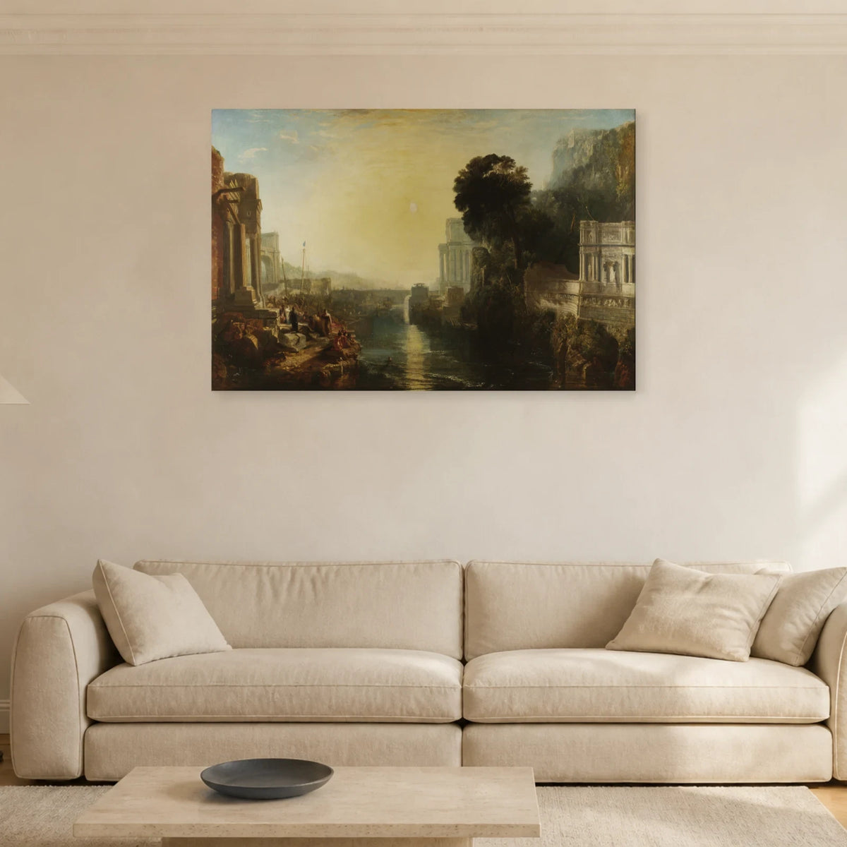 Tableau Didon construisant Carthage – William Turner dans un salon - Art Virtuoso