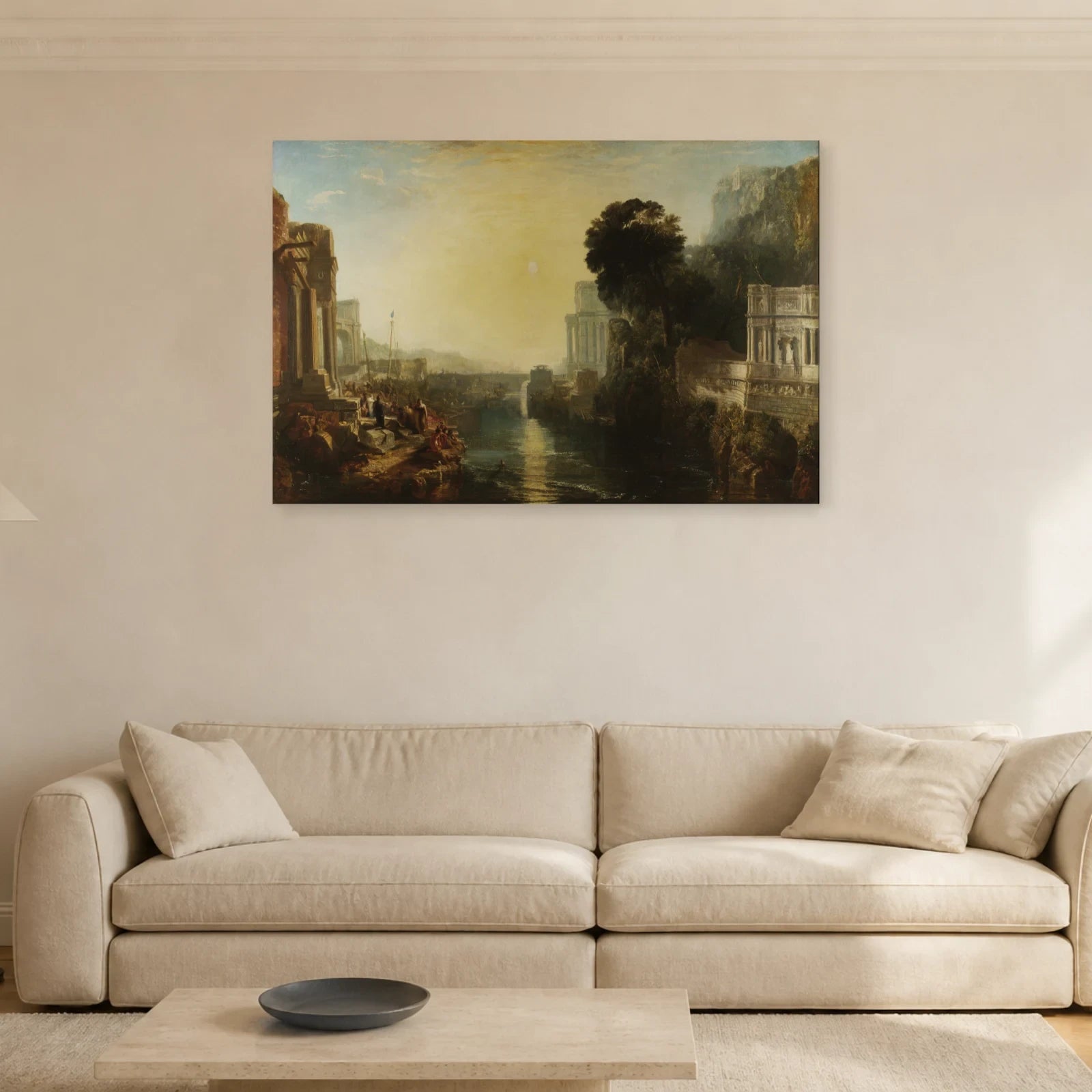 Tableau Didon construisant Carthage – William Turner dans un salon - Art Virtuoso