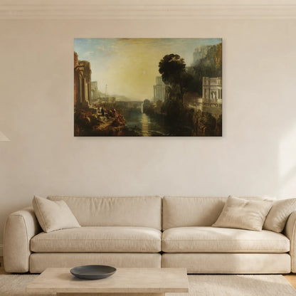 Tableau Didon construisant Carthage – William Turner dans un salon - Art Virtuoso