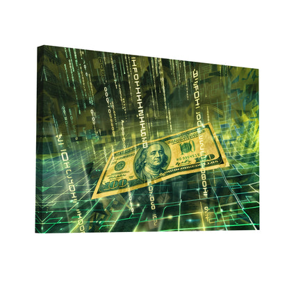 Product Hero 3D WebP Tableau Dollar Numérique - Art Virtuoso