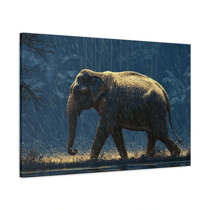 Tableau Éléphant Asiatique - toile 3D avec bords imprimés - Art Virtuoso